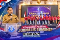 Foto Bersama Pengurus JSI Sumenep saat pengukuhan di Ballroom Hotel Myze Sumenep