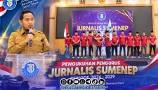 Foto Bersama Pengurus JSI Sumenep saat pengukuhan di Ballroom Hotel Myze Sumenep