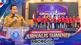 Foto Bersama Pengurus JSI Sumenep saat pengukuhan di Ballroom Hotel Myze Sumenep