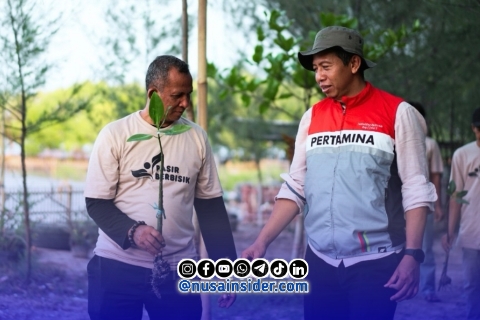 Foto. Program Pelibatan dan Pengembangan Masyarakat (PPM) JAM PASIR (Jaga Alam melalui Pemberdayaan Masyarakat Pesisir) PHE-ONWJ skk Migas