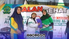 Foto. Ning Lia saat menghadiri Kegiatan Harlah ke-20 Pondok Pesantren Al-Fatimah Bojonegoro