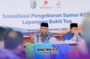 Foto. Rencana pengeboran sumur pengembangan di Lapangan Bukit Tua kepada Pemerintah Kabupaten Sampang dan masyarakat setempat oleh skkmigas - Searah ketapang II Ltd 