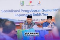 Foto. Rencana pengeboran sumur pengembangan di Lapangan Bukit Tua kepada Pemerintah Kabupaten Sampang dan masyarakat setempat oleh skkmigas - Searah ketapang II Ltd 