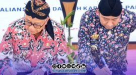 Foto. Penandatanganan MoU Pemkab Sumenep - Blitar 