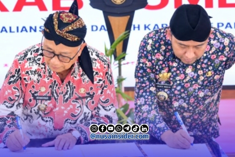 Foto. Penandatanganan MoU Pemkab Sumenep - Blitar 