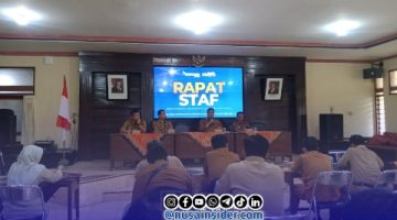 Foto. Rapat Staff Pejabat Dinas Komunikasi dan Informasi (Diskominfo) kabupaten Sumenep