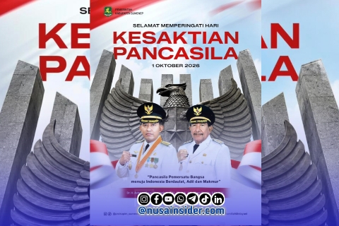 Foto. Flayer Ucapan Hari Kesaktian Pancasila dari Pemerintah Kabupaten (Pemkab) Sumenep