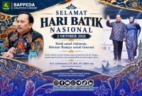 Foto. Flayer Ucapan Hari Batik Nasional 2 Oktober dari Kepala Bappeda Sumenep
