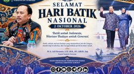 Foto. Flayer Ucapan Hari Batik Nasional 2 Oktober dari Kepala Bappeda Sumenep