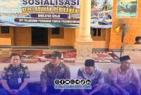 Foto. Sosialisasi Kepelabuhanan Perikanan Bersama KSOP Kelas IV Kalianget Sumenep di Desa Tanjung kecamatan Saronggi
