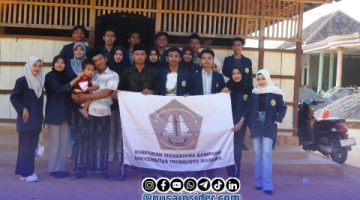 Foto. Aksi sosial Mahasiswa UTM di Sampang Bantu Air bersih masayarakat Desa Olor kabupaten Sampang Madura
