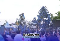 Foto. Grup Musik Tong-tong Angin Ribut Saat tampil di Gelaran MotoGP 2026 di Mandalika