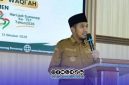 Foto. Bupati Sumenep Dr H Achmad Fauzi wongsojudo, SH., MH saat Kick-Off Gerakan Baca Waqi'ah 111.111 kali