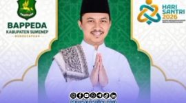 Foto. Flayer Ucapan Selamat Hari santri nasional 2026 dari Dr Ir Arif Firmanto, S.TP., M.Si., IPU. ASEAN Eng Kepala Badan Perencanaan pembangunan daerah (Bappeda) Sumenep