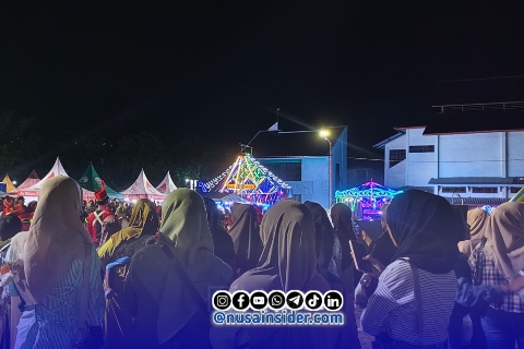 Foto. Kemeriahan pembukaan Media Expo 2026 di Sebelah Timur Lapangan GOR A Yani Sumenep