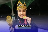 Foto. Awan Dania Dwi Putri, siswi SMA Negeri 2 Sumenep, juara pertama kategori seni tunggal remaja putri dalam ajang Trunodjoyo National Championship III 2026