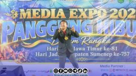 Foto. Peserta Lomba Karaoke Dangdut se-Madura dalam Rangkaian Media Expo 2026 di Sumenep