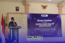 Foto. Kyai Zainul Alim, Pengasuh Pondok Pesantren Aqidah Usymuni Sumenep saat menyampaikan Sambutannya di acara PKD PK PMII STIT Aqidah Usymuni 