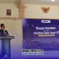 Foto. Kyai Zainul Alim, Pengasuh Pondok Pesantren Aqidah Usymuni Sumenep saat menyampaikan Sambutannya di acara PKD PK PMII STIT Aqidah Usymuni 